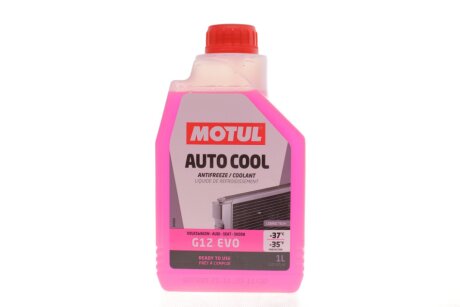 Готова до використання охолоджувальна рідина AUTO COOL G12 EVO -37°C 1L MOTUL 820001