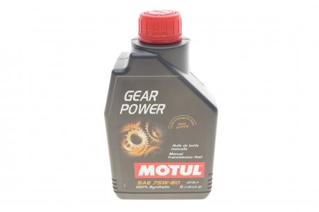 Масло трансмиссионное /Gear Power 75W80 1L/111133 MOTUL 823901