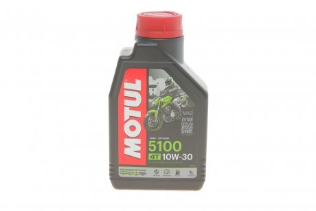 Масло 4T 5100 SAE 10W30 1L MOTUL 836611