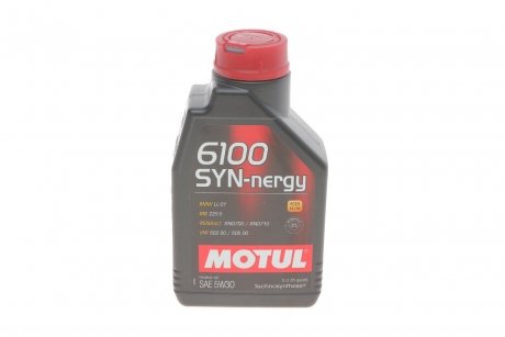 Олива 6100 Syn-nergy SAE 5W30 1 L MOTUL 838311