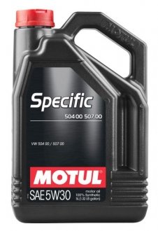 106375 Олива двигуна 5L Specific 504 00 507 00 SAE 5W30 5L (ACEA С3 VW 504.00 507.00) MOTUL 838751