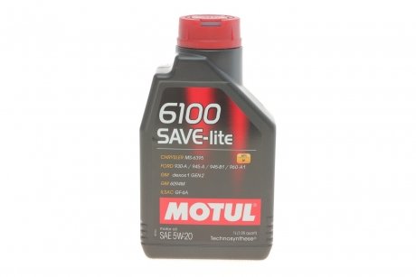 Олива 6100 Save-lite SAE 5W20 1 L MOTUL 841311