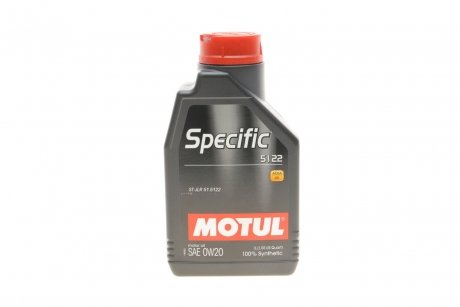 Олива моторна Specific 5122 0W-20, 1л. MOTUL 867601