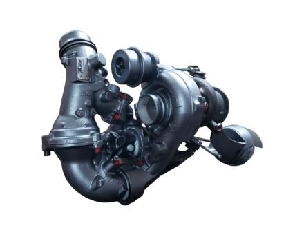 Турбіна Bi-Turbo в зборі відновлена MERCEDES-BENZ C-Class W204 07-14, E-Class W212 09-16, S-Class W222 13-20, S-Class W221 06-13, GLK X204 08-15, SLK R172 12-, CLS C218 10-17 MSG 10009700076
