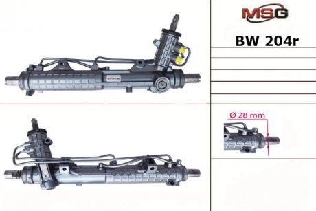 Рульова рейка з ГПК відновлена BMW 3 E36 93-99 MSG BW204R