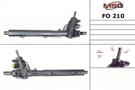 Рульова рейка з ГПК нова VW Sharan 95-10, Ford Galaxy 94-06, SEAT Alhambra 96-10 MSG FO210