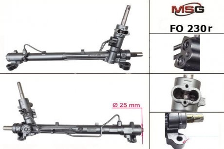 Рулевая рейка с г/п (восстановлена) Ford Focus, Focus C-MAX II 1.6D-2.0LPG 07.04-09.12 MSG FO230R