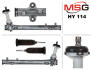 Рульова рейка без ГПК нова Hyundai Grand Santa FE 12-18, Hyundai Santa FE 12-18, Kia Sorento 09-15 MSG HY114 (фото 1)
