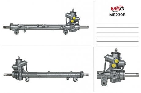 Рульова рейка з ГПК відновлена Mercedes-Benz A-Class W168 97-04 MSG ME239R