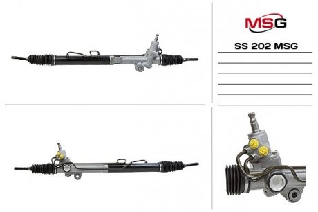 Рульова рейка з ГПК нова SsangYong Rexton 01-06, SsangYong Actyon 06-11, SsangYong Kyron 05-11 MSG SS202 (фото 1)