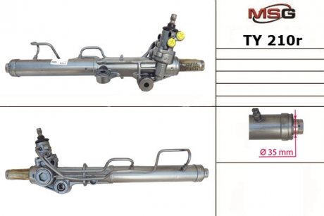 Рульова рейка з ГПК відновлена Toyota 4Runner 96-02, Toyota Land Cruiser Prado 90 96-02 MSG TY210R (фото 1)