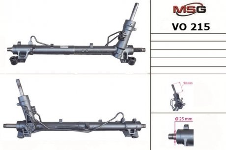 Рульова рейка з ГПК нова Volvo V50 04-07, Volvo S40 04-12, Volvo C30 06-13 MSG VO215