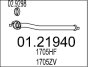 Проміжна труба вихл. системи MTS 01.21940 (фото 1)