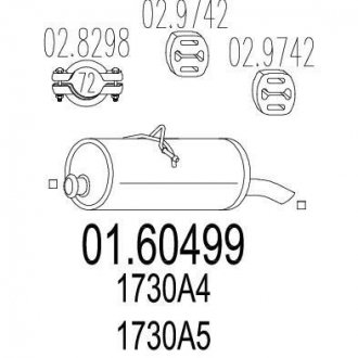 Вихлопні системи MTS 01.60499