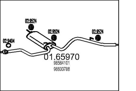 Глушник MTS 01.65970 (фото 1)