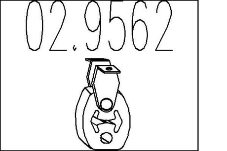 Резиновый крепежный элемент MTS 02.9562