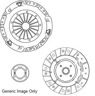 Комплект зчеплення (240mm24z) Nissan X-Trail 2.0|2.2 DCi 01-13 National CK9864