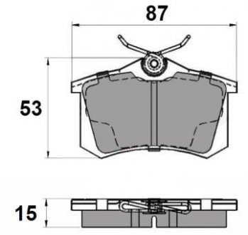 Гальмівні колодки зад. Caddy III/IV/Passat/Audi A4/A6 (Lucas) National NP2037