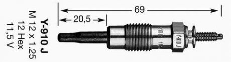 Свічка накалу NGK 3617