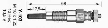 Свеча накаливания NGK 6125