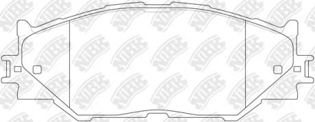 Колодки тормозные дисковые NiBK PN1829