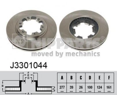 Тормозной диск NIPPARTS J3301044