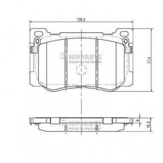 Колодки тормозные NIPPARTS N3600549