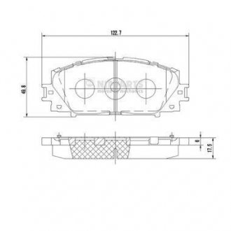 Колодки тормозные NIPPARTS N3602127