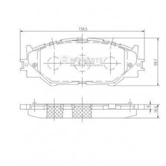 Колодки тормозные NIPPARTS N3602128