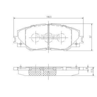 Колодки тормозные NIPPARTS N3602138