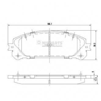 Колодки тормозные NIPPARTS N3602139