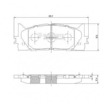 Колодки тормозные NIPPARTS N3602141