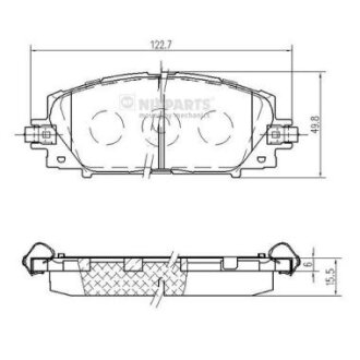 Колодки тормозные NIPPARTS N3602148