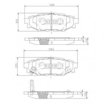 Колодки тормозные NIPPARTS N3617004