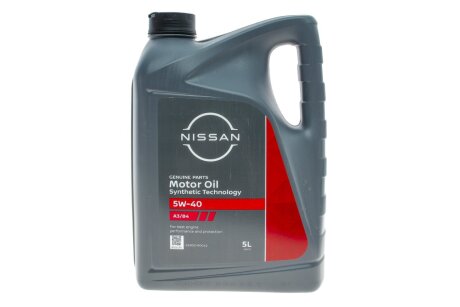 Масло моторное (ENGINE OIL 5W-40), 5L NISSAN KE90090042