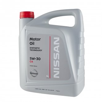 Масло моторное (ENGINE OIL 5W-30), 5L NISSAN KE90090043