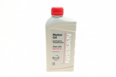 Олива моторна 0W20 (5 Liter) NISSAN KE900-90133