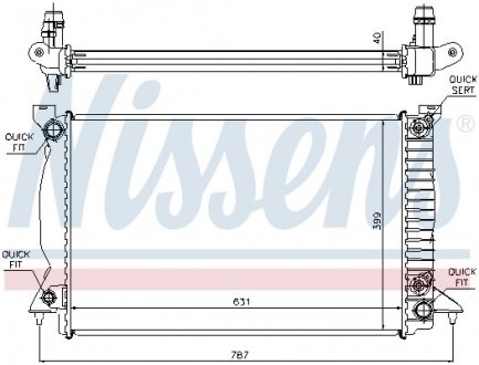 Радиатор NISSENS 60314A