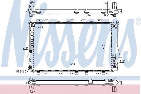 Радиатор охлаждения NISSENS 60480