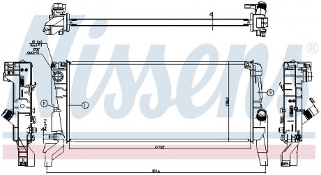 Радиатор NISSENS 606 246