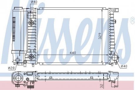 Радиатор охлаждения NISSENS 60703A