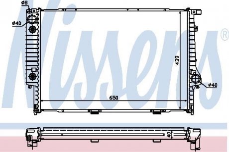 Радиатор охлаждения NISSENS 60748A