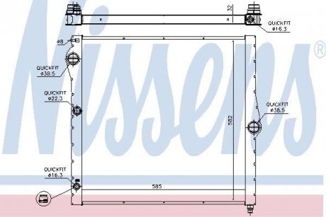 Радiатор NISSENS 60827