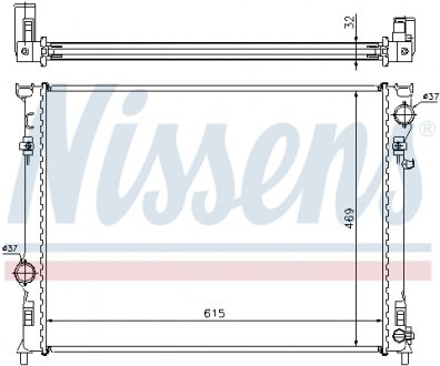 Радиатор охлаждения NISSENS 61014A