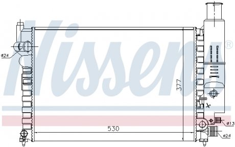 Радиатор охлаждения NISSENS 61230