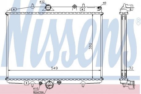 Радиатор NISSENS 61292A