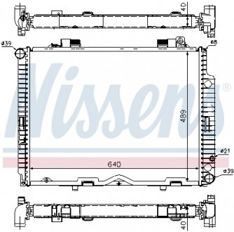 Радиатор охлаждения NISSENS 62611A