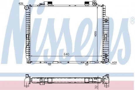 Радиатор охлаждения NISSENS 62665A