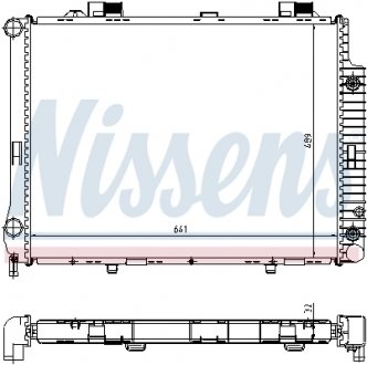 Радиатор охлаждения NISSENS 62666A