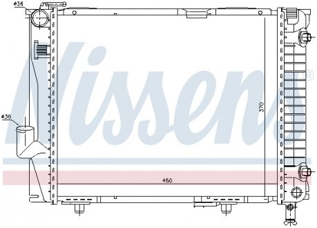 Радиатор охлаждения NISSENS 62711